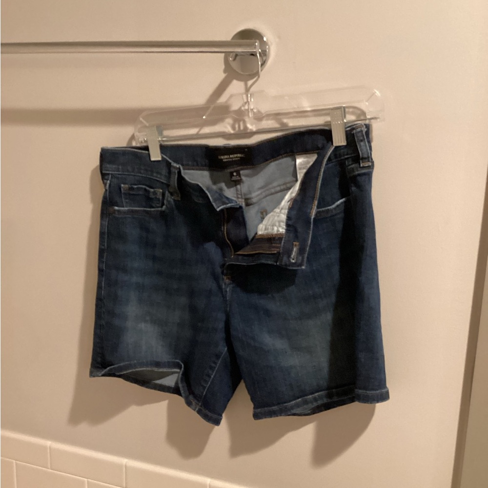 Banan republic blue denim shorts